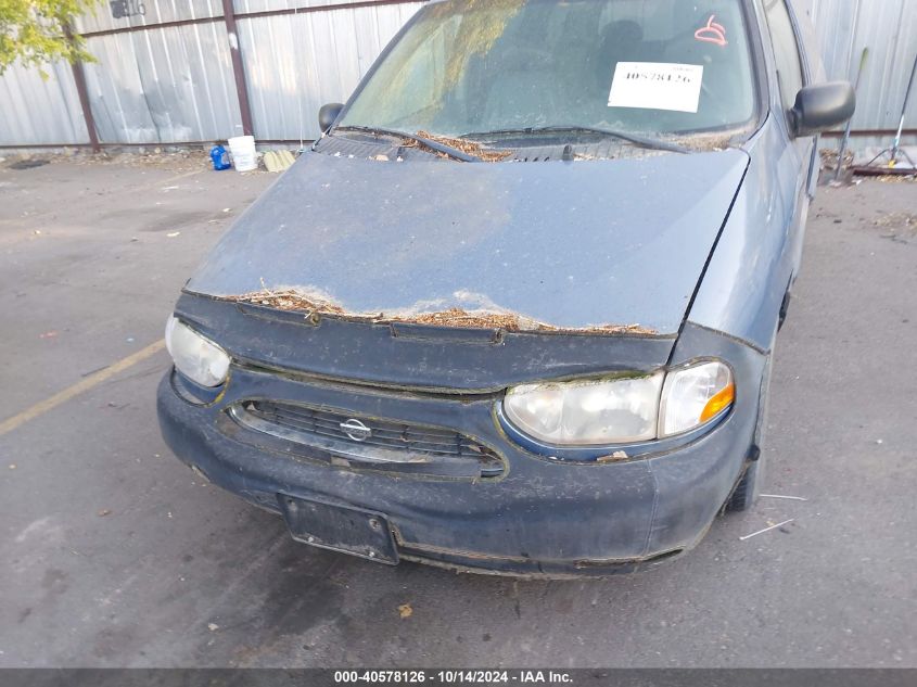 2000 Nissan Quest Se/Gle/Gxe VIN: 4N2XN11T8YD812128 Lot: 40578126