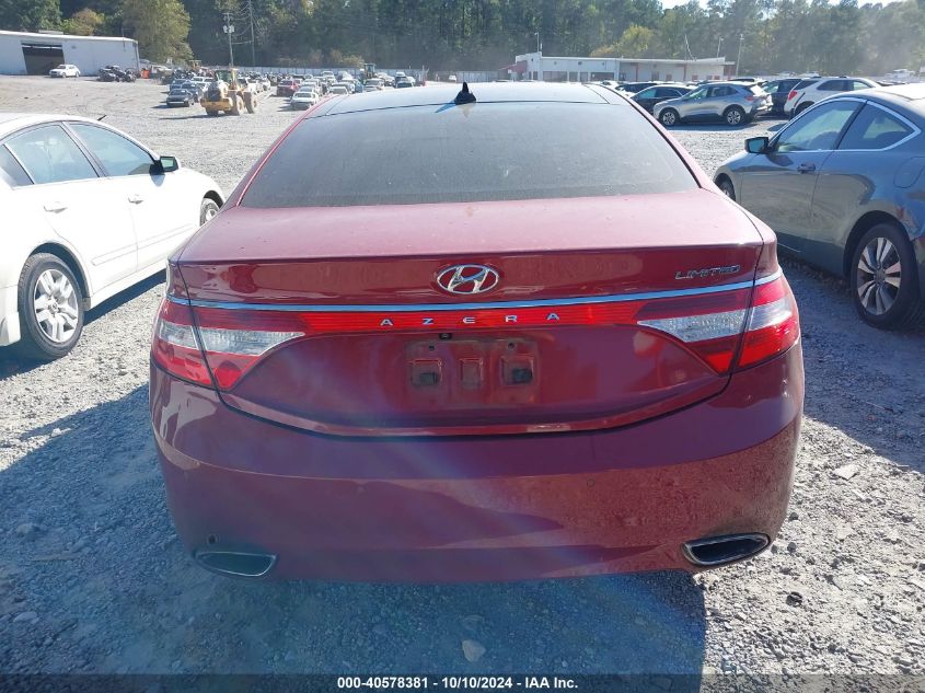 2014 Hyundai Azera Limited VIN: KMHFH4JG6EA388855 Lot: 40578381