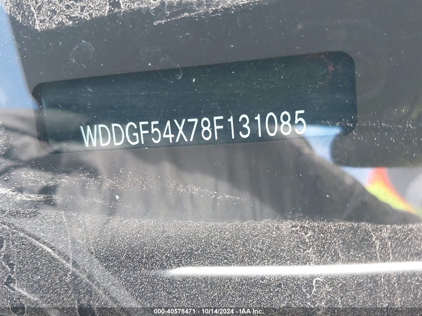 2008 Mercedes-Benz C 300 Luxury/Sport VIN: WDDGF54X78F131085 Lot: 40578471