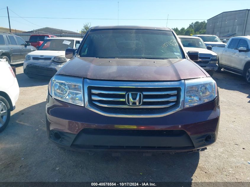 2014 Honda Pilot Ex-L VIN: 5FNYF3H52EB019905 Lot: 40578554