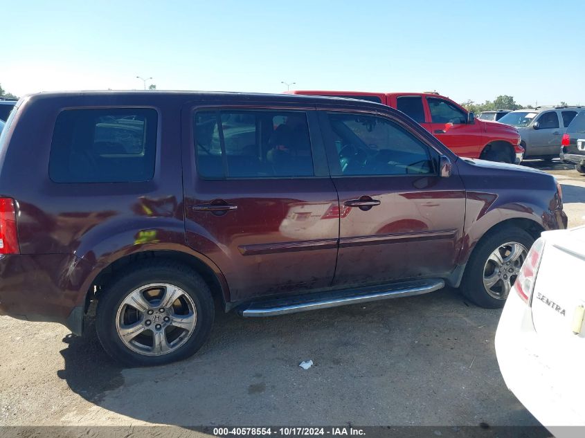 2014 Honda Pilot Ex-L VIN: 5FNYF3H52EB019905 Lot: 40578554