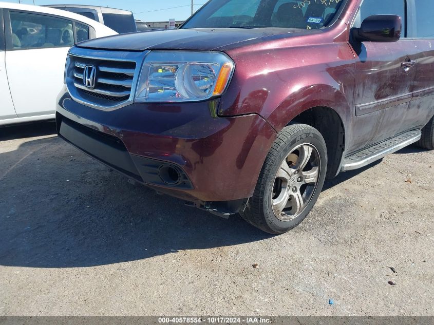 2014 Honda Pilot Ex-L VIN: 5FNYF3H52EB019905 Lot: 40578554