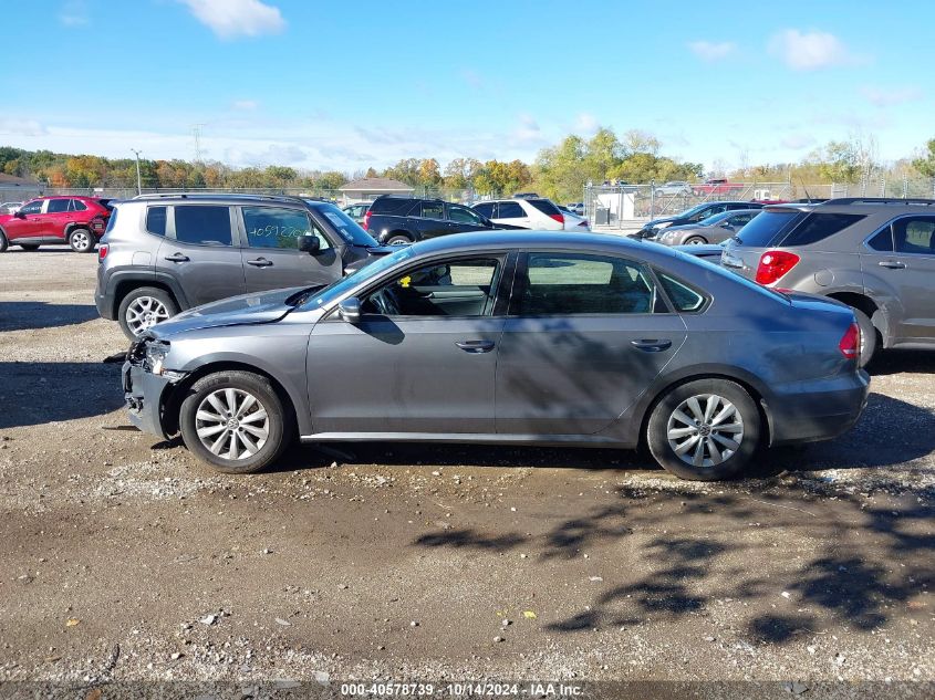 2015 Volkswagen Passat S VIN: 1VWAT7A39FC045245 Lot: 40578739