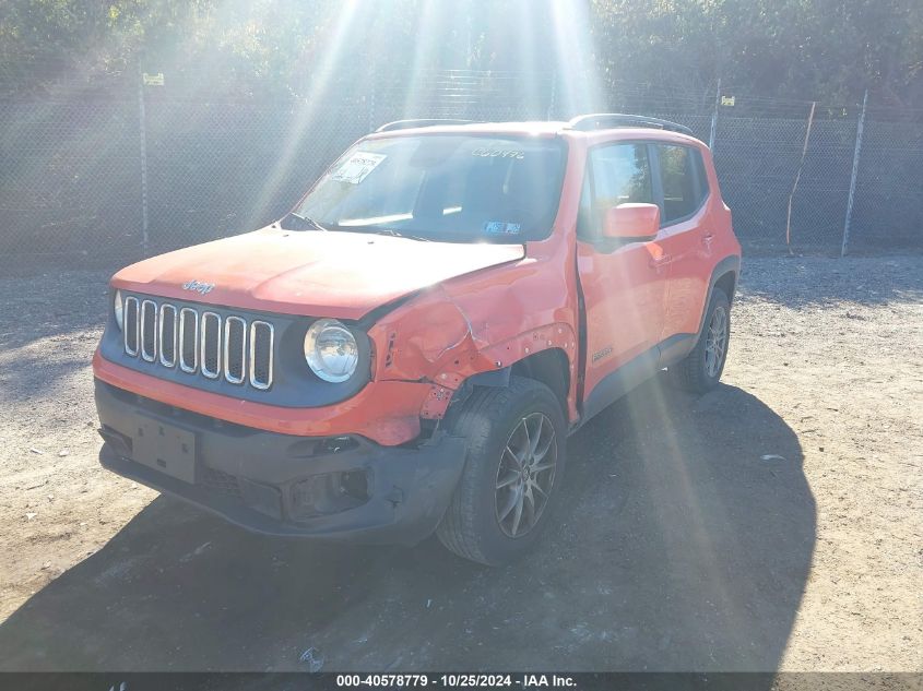 2016 Jeep Renegade Latitude VIN: ZACCJBBT7GPC60476 Lot: 40578779