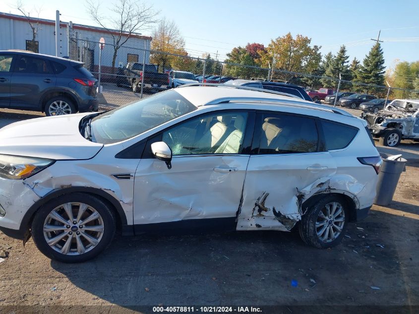 2017 Ford Escape Titanium VIN: 1FMCU0J99HUB30972 Lot: 40578811