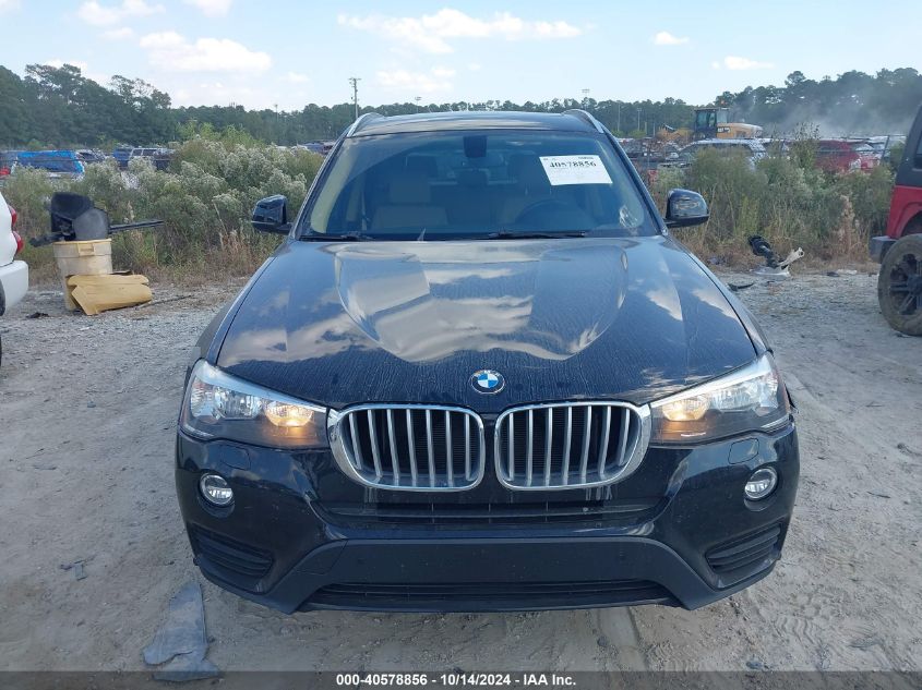 2017 BMW X3 xDrive28I VIN: 5UXWX9C38H0W75847 Lot: 40578856