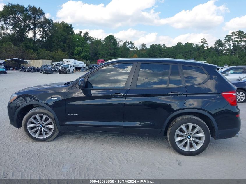 2017 BMW X3 xDrive28I VIN: 5UXWX9C38H0W75847 Lot: 40578856