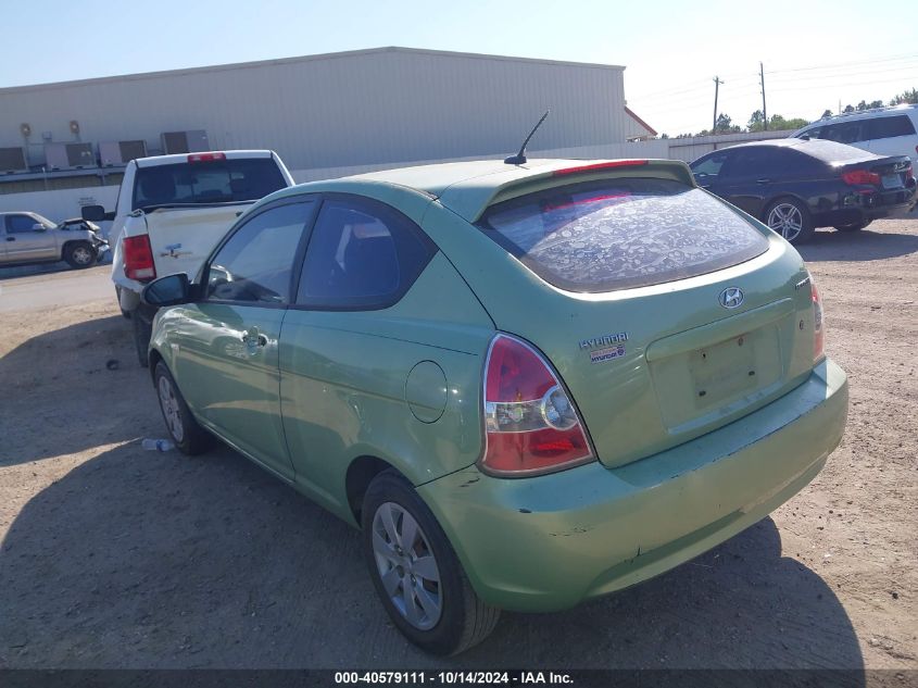 2009 Hyundai Accent Gs VIN: KMHCM36C99U115329 Lot: 40579111