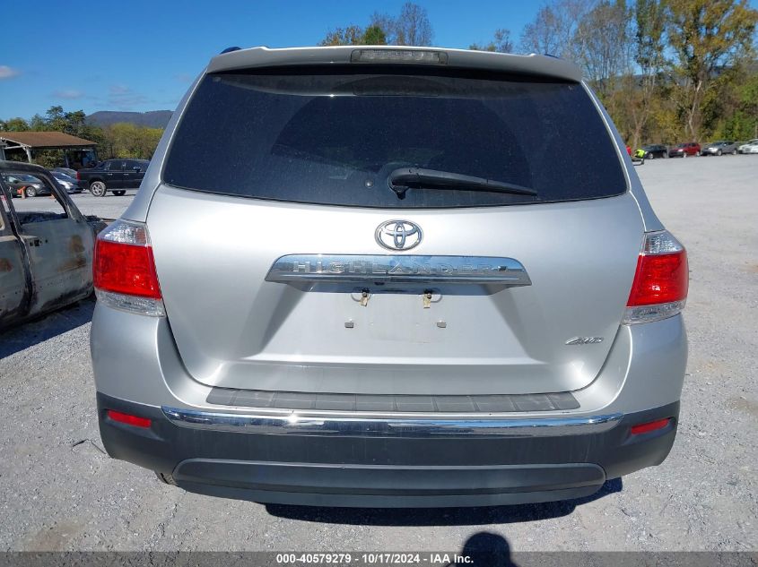 2013 Toyota Highlander Plus/Se VIN: 5TDBK3EH4DS230856 Lot: 40579279