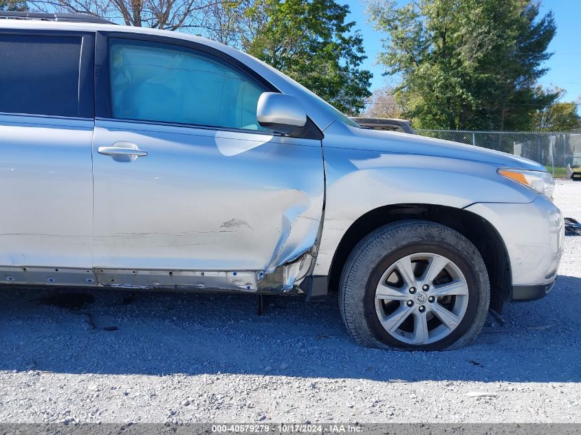 2013 Toyota Highlander Plus/Se VIN: 5TDBK3EH4DS230856 Lot: 40579279