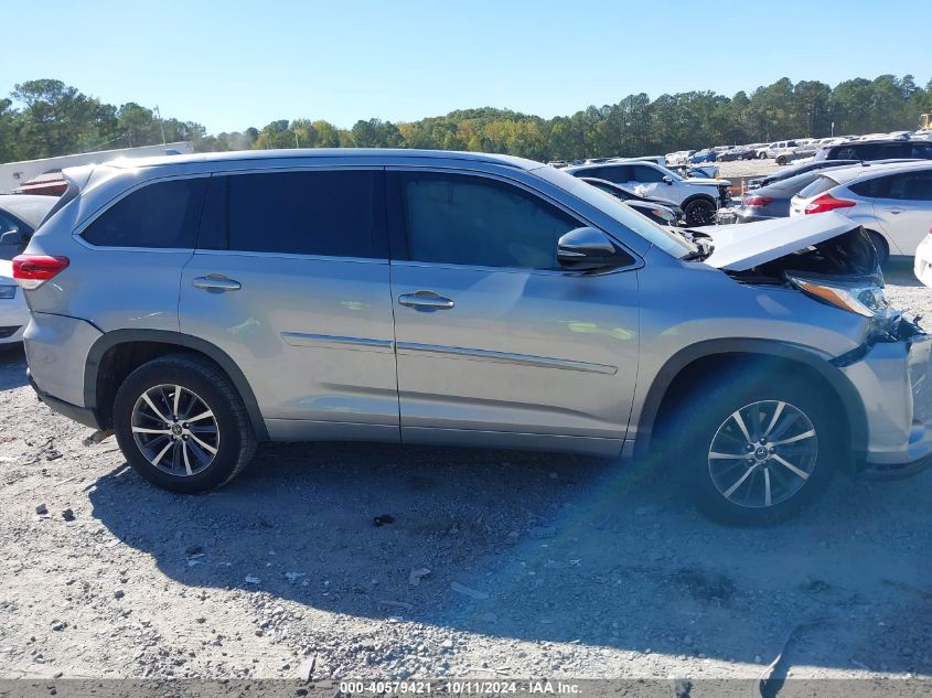 2017 Toyota Highlander Xle VIN: 5TDKZRFHXHS199633 Lot: 40579421