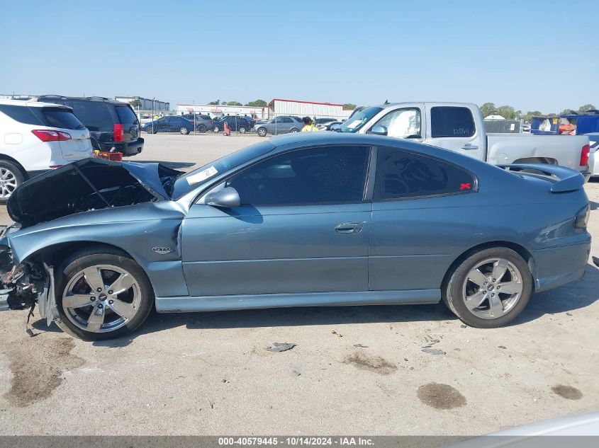 2006 Pontiac Gto VIN: 6G2VX12U26L814124 Lot: 40579445