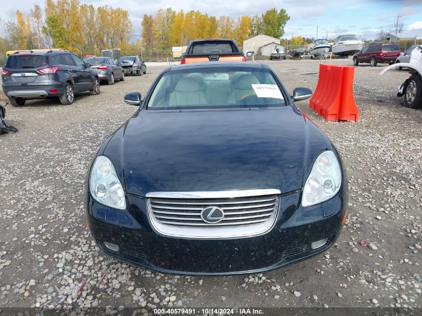 2004 Lexus Sc 430 VIN: JTHFN48YX40058375 Lot: 40579491