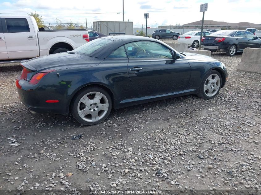 2004 Lexus Sc 430 VIN: JTHFN48YX40058375 Lot: 40579491