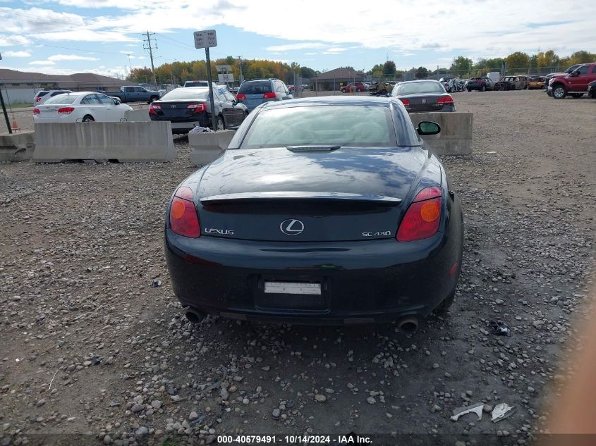 2004 Lexus Sc 430 VIN: JTHFN48YX40058375 Lot: 40579491