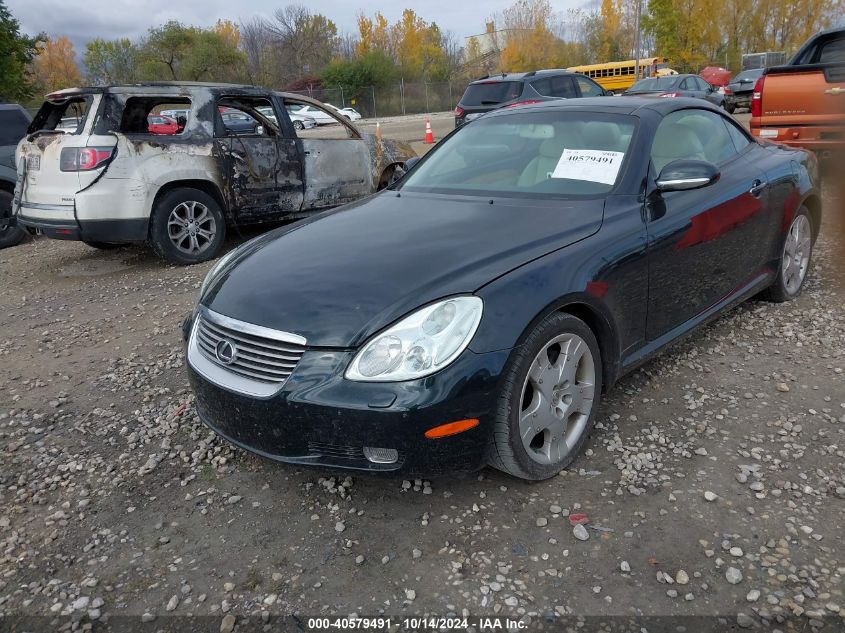 2004 Lexus Sc 430 VIN: JTHFN48YX40058375 Lot: 40579491