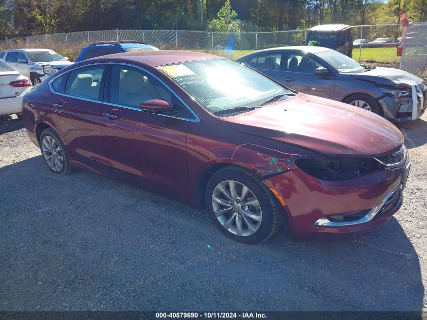 VIN 1C3CCCCG6FN589585 2015 Chrysler 200, C no.1