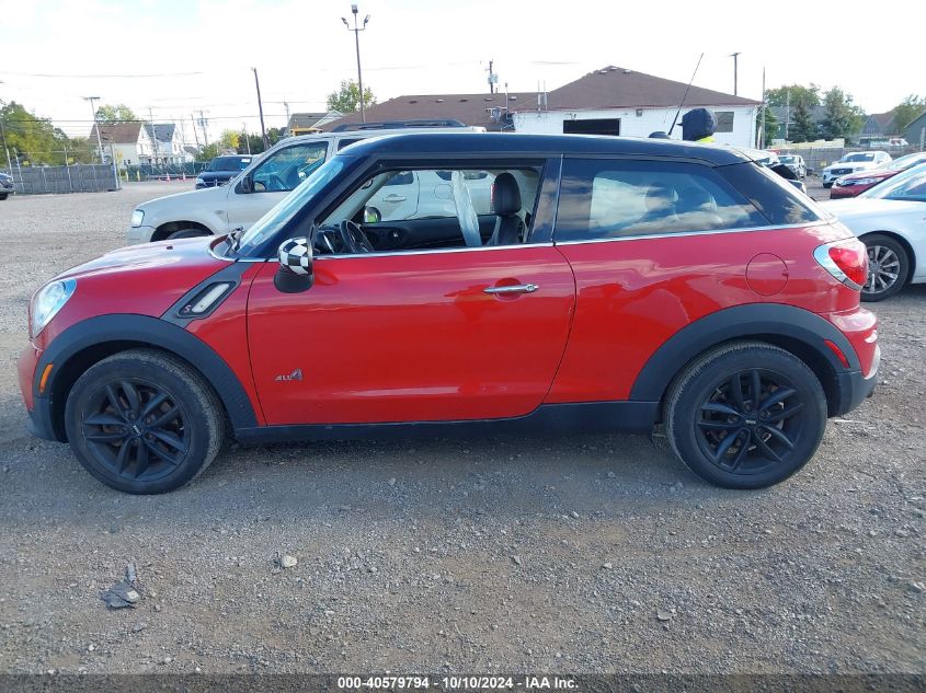 2014 Mini Paceman Cooper S VIN: WMWSS7C58EWS44435 Lot: 40579794