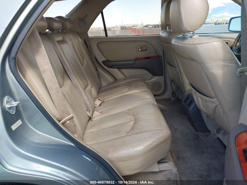 2001 Lexus Rx 300 VIN: JTJHF10U310222296 Lot: 40579832