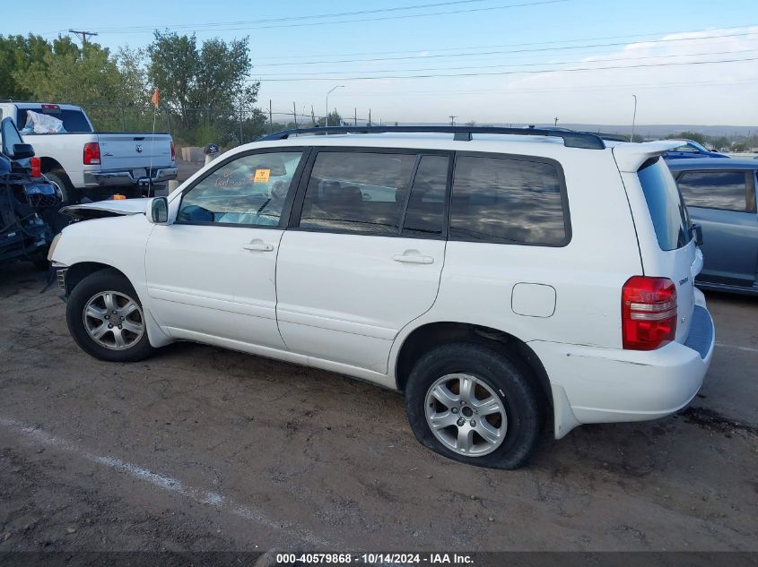 2003 Toyota Highlander Limited VIN: JTEGF21AX30086739 Lot: 40579868