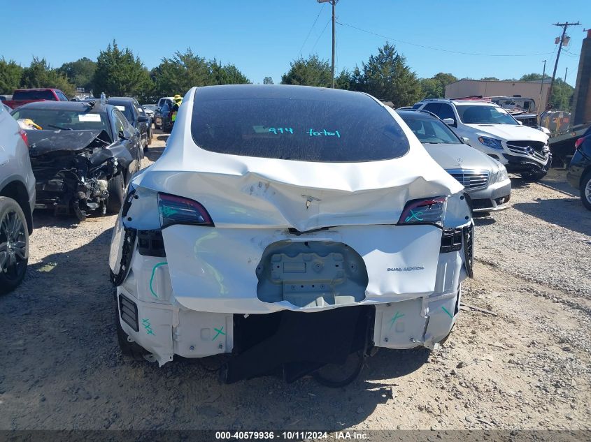 2024 Tesla Model Y Long Range Dual Motor All-Wheel Drive VIN: 7SAYGDEE9RA241239 Lot: 40579936