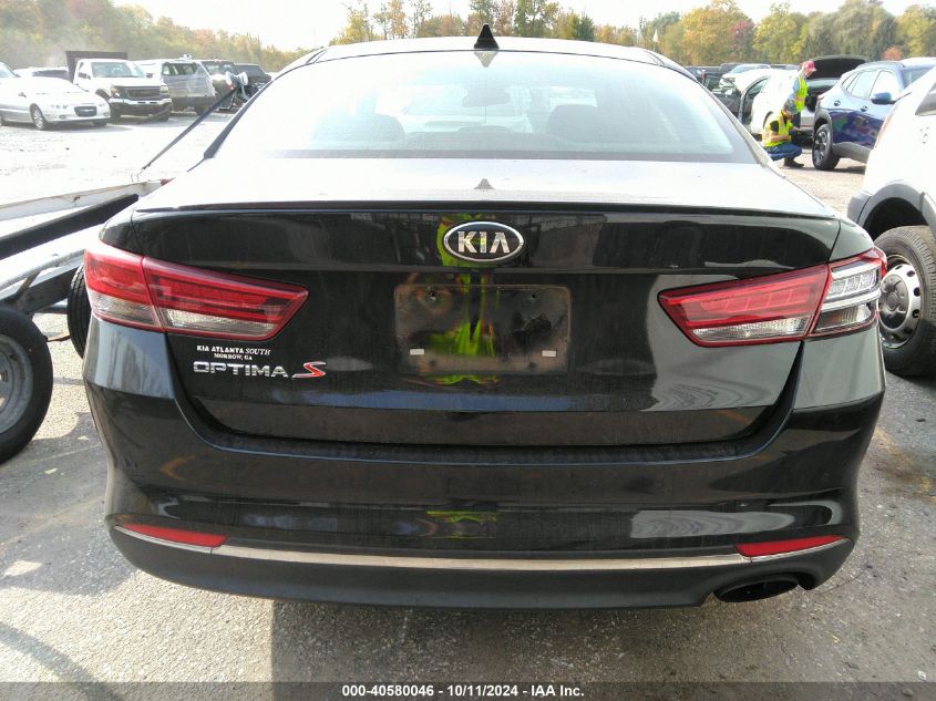 2018 Kia Optima S VIN: 5XXGT4L30JG256724 Lot: 40580046