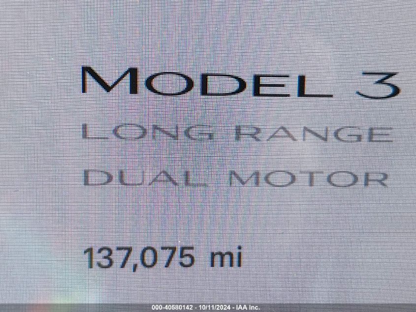 2020 Tesla Model 3 Long Range Dual Motor All-Wheel Drive VIN: 5YJ3E1EB1LF735753 Lot: 40580142