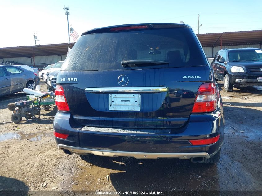 2010 Mercedes-Benz Ml 350 4Matic VIN: 4JGBB8GB1AA608531 Lot: 40580359