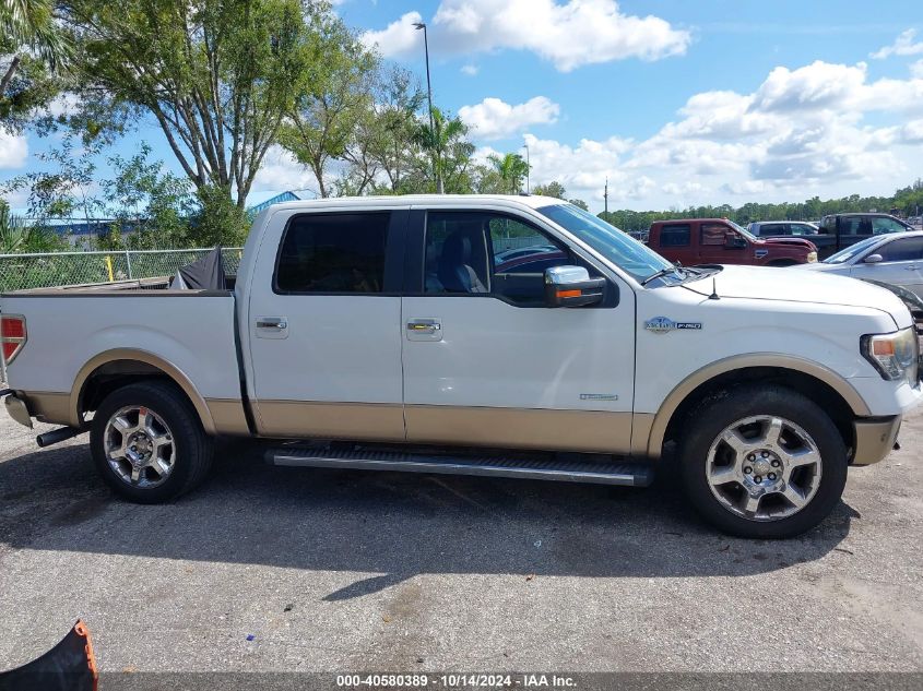 2013 Ford F-150 King Ranch VIN: 1FTFW1CT5DKF09113 Lot: 40580389