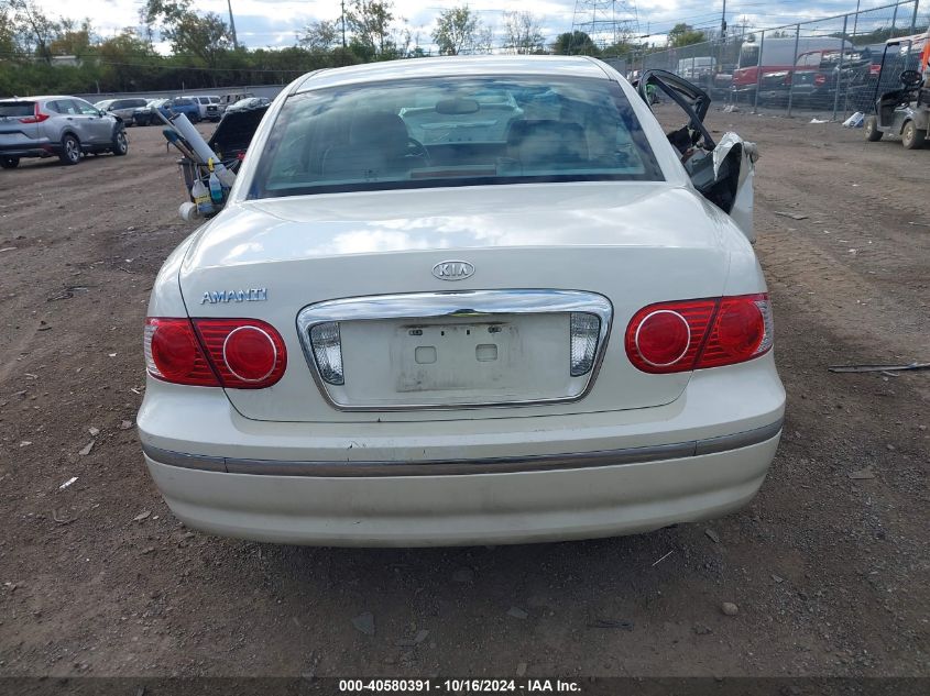 2005 Kia Amanti VIN: KNALD124855075091 Lot: 40580391