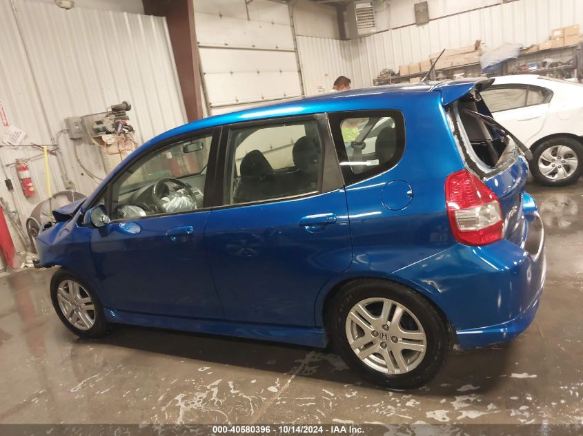 2007 Honda Fit Sport VIN: JHMGD38667S056020 Lot: 40580396