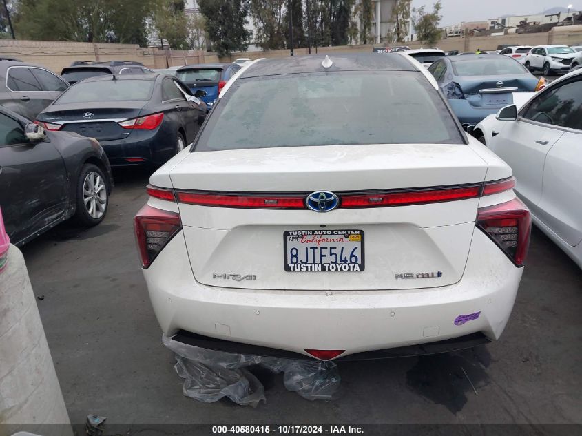 2019 Toyota Mirai VIN: JTDBVRBD4KA006234 Lot: 40580415