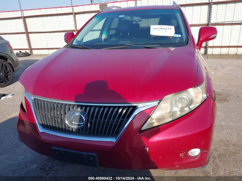 2010 Lexus Rx 350 VIN: JTJZK1BA8A2408844 Lot: 40580432