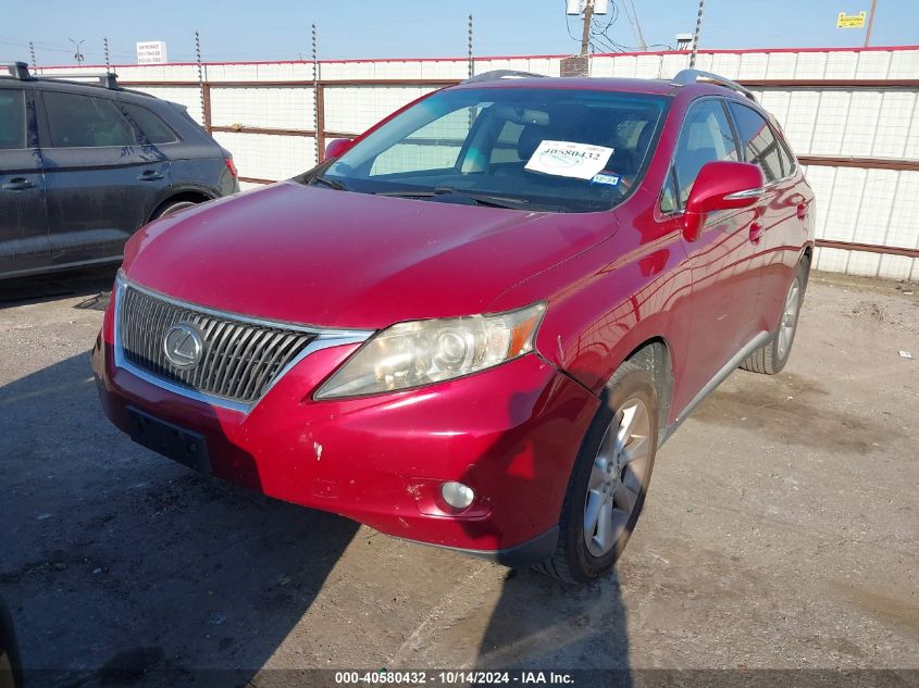 2010 Lexus Rx 350 VIN: JTJZK1BA8A2408844 Lot: 40580432