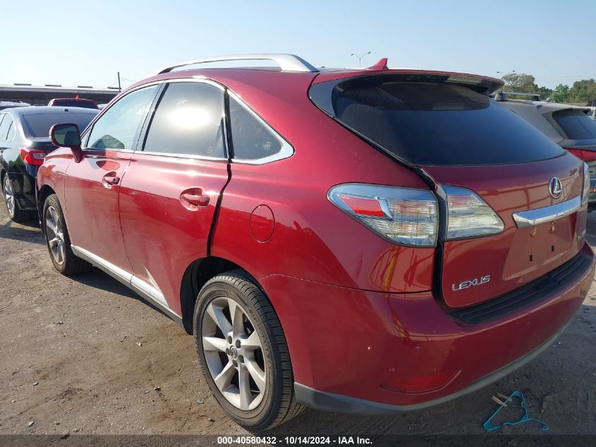 2010 Lexus Rx 350 VIN: JTJZK1BA8A2408844 Lot: 40580432