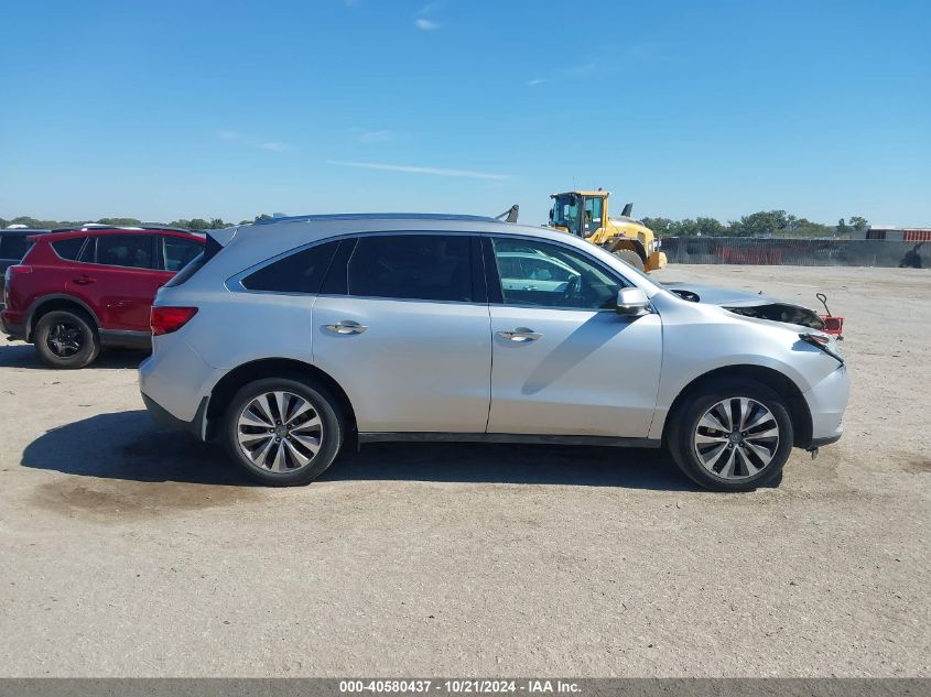 2014 Acura Mdx Technology VIN: 5FRYD3H46EB017666 Lot: 40580437