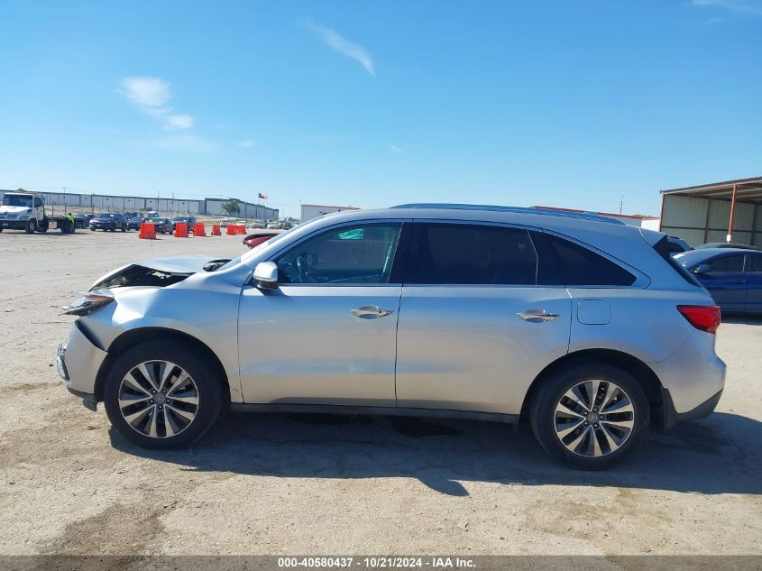 2014 Acura Mdx Technology VIN: 5FRYD3H46EB017666 Lot: 40580437