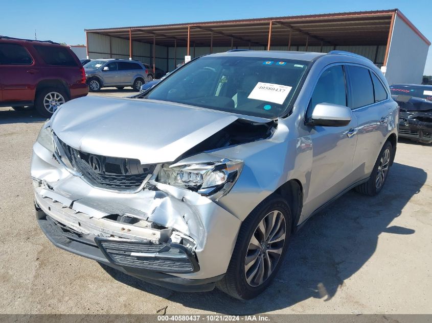 2014 Acura Mdx Technology VIN: 5FRYD3H46EB017666 Lot: 40580437