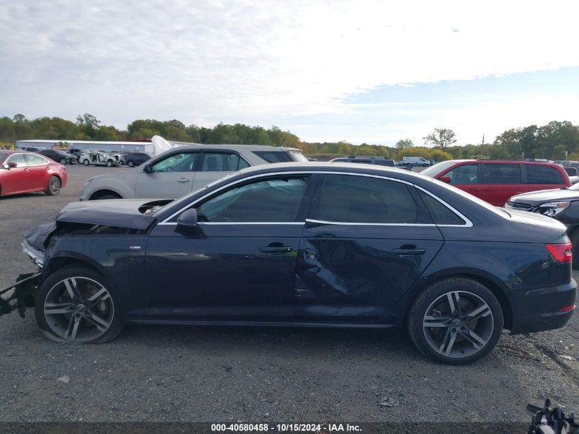 2017 Audi A4 2.0T Premium VIN: WAUENAF49HN026826 Lot: 40580458