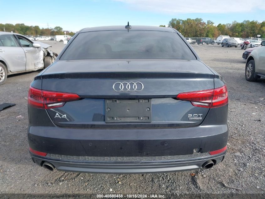 2017 Audi A4 2.0T Premium VIN: WAUENAF49HN026826 Lot: 40580458