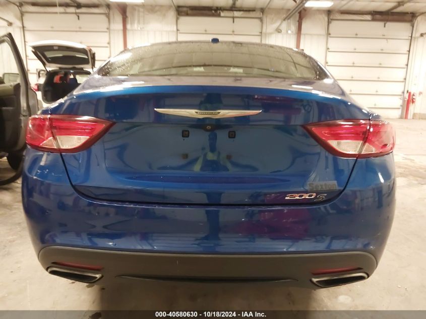 2015 Chrysler 200 S VIN: 1C3CCCBBXFN642200 Lot: 40580630