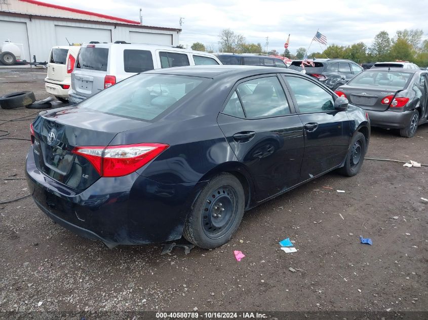 2016 Toyota Corolla Le VIN: 2T1BURHE4GC620478 Lot: 40580789