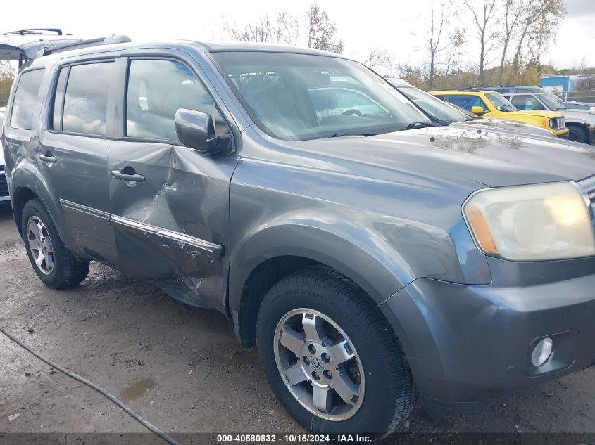 2010 Honda Pilot Touring VIN: 5FNYF4H83AB033337 Lot: 40580832