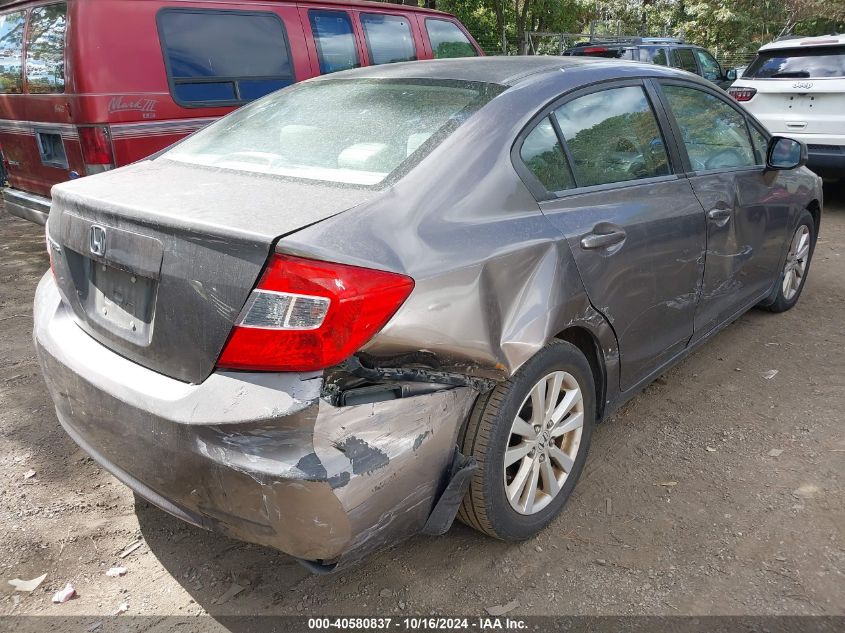 2012 Honda Civic Ex VIN: 19XFB2F85CE053303 Lot: 40580837