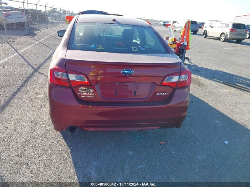 2015 Subaru Legacy 2.5I Limited VIN: 4S3BNAL61F3005912 Lot: 40580842