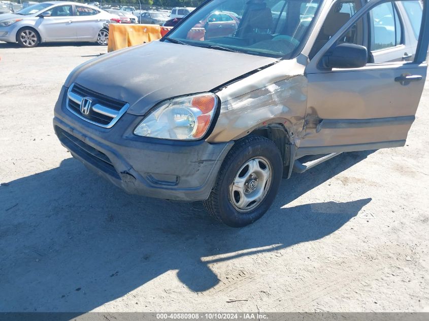 2003 Honda Cr-V Lx VIN: SHSRD68423U100752 Lot: 40580908