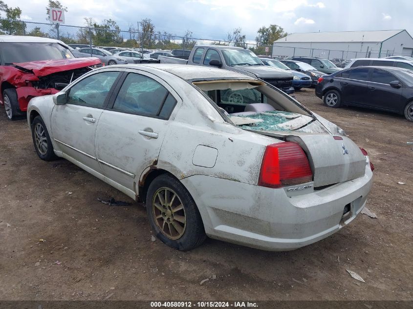 2004 Mitsubishi Galant Es VIN: 4A3AB46F34E143323 Lot: 40580912