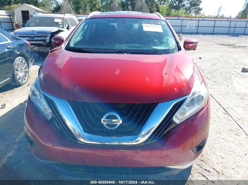 2015 Nissan Murano S/Sl/Sv/Platinum VIN: 5N1AZ2MG2FN245788 Lot: 40580945