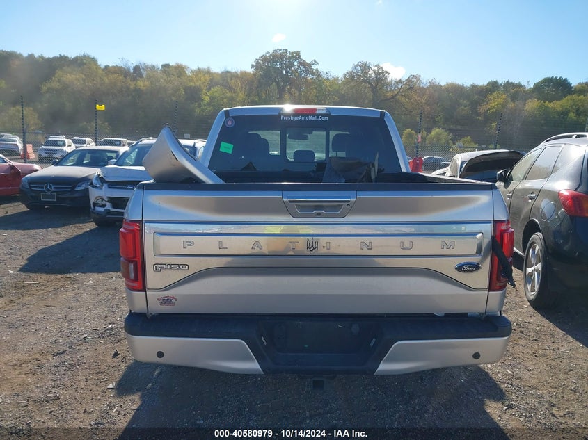 2015 FORD F-150 PLATINUM VIN: 1FTEW1CG7FFB86953
