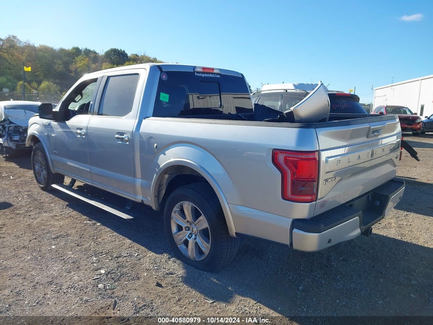2015 FORD F-150 PLATINUM VIN: 1FTEW1CG7FFB86953